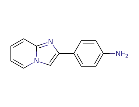 Molecular Structure of 139705-74-1 (4-IMIDAZO[1,2-A]PYRIDIN-2-YL-PHENYLAMINE)