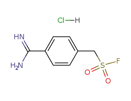 Molecular Structure of 74938-88-8 (4-Amidinophenylmethanesulfonyl fluoride hydrochloride)