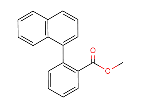 Molecular Structure of 93655-02-8 (methyl 2-(naphthalen-1-yl)benzoate)