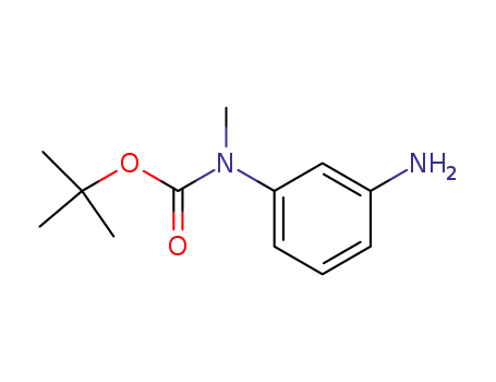 Molecular Structure of 528882-16-8 (3-(N-Tert-butoxycarbonyl-N-methylamino)aniline)