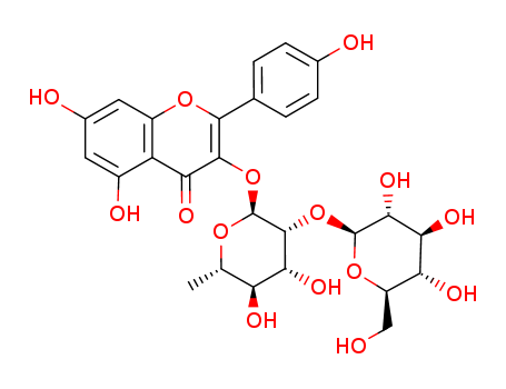 4H-1-Benzopyran-4-one,3-[(6-deoxy-2-O-b-D-glucopyranosyl-a-L-mannopyranosyl)oxy]-5,7-dihydroxy-2-(4-hydroxyphenyl)-