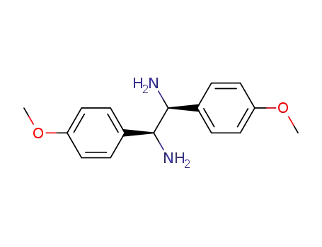 Molecular Structure of 58520-04-0 (1R,2R-1,2-Di(4'-methoxyphenyl)-1,2-diaminoethan)