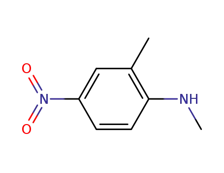 Molecular Structure of 10439-77-7 (N-METHYL-4-NITRO-O-TOLUIDINE)