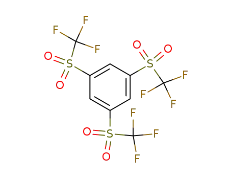 Molecular Structure of 57830-58-7 (Benzene, 1,3,5-tris[(trifluoromethyl)sulfonyl]-)