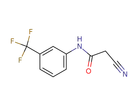 Molecular Structure of 1960-77-6 (2-CYANO-N-[3-(TRIFLUOROMETHYL)PHENYL]ACETAMIDE)