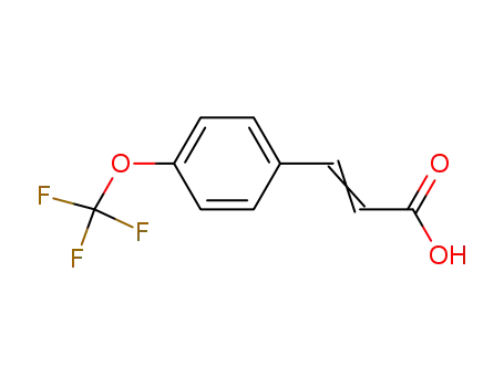 Molecular Structure of 783-13-1 (3-[4-(Trifluoromethoxy)phenyl]acrylic acid)