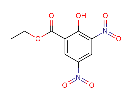 Molecular Structure of 22557-74-0 (Benzoic acid, 2-hydroxy-3,5-dinitro-, ethyl ester)