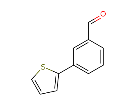 Molecular Structure of 103668-99-1 (3-(2-Thienyl)benzaldehyde)