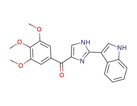 Methanone, [2-(1H-indol-3-yl)-1H-imidazol-5-yl](3,4,5-trimethoxyphenyl)- Cas no.1332881-26-1 98%
