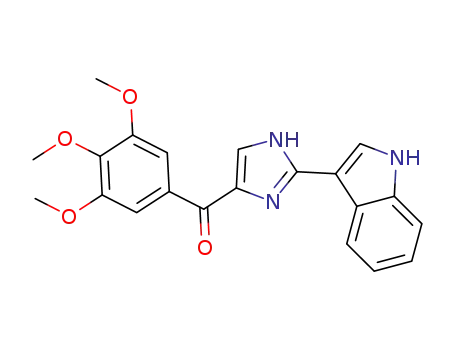 Molecular Structure of 1332881-26-1 ((2-(1H-indol-3-yl)-1H-imidazol-4-yl)(3,4,5-trimethoxyphenyl)methanone)