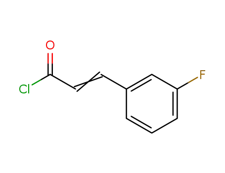 Molecular Structure of 39098-87-8 (3-(3-FLUOROPHENYL)-2-PROPENOYLCHLORIDE)
