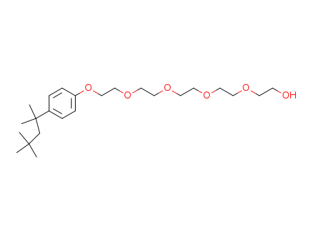 2315-64-2,OCTOXYNOL-5,3,6,9,12-Tetraoxatetradecan-1-ol,14-[p-(1,1,3,3-tetramethylbutyl)phenoxy]- (6CI,7CI,8CI);Ethanol,2-[2-[2-[2-[2-[4-(1,1,3,3-tetramethylbutyl)phenoxy]ethoxy]ethoxy]ethoxy]ethoxy]-;Pentaethylene glycol p-tert-octylphenyl ether;SINOPOL 862;Ethoxylated octylphenol;14-[4-(2,4,4-Trimethyl-2-pentanyl)phenoxy]-3,6,9,12-tetraoxatetradecan-1-ol;14-[4-(1,1,3,3-tetramethylbutyl)phenoxy]-3,6,9,12-tetraoxatetradecan-1-ol;