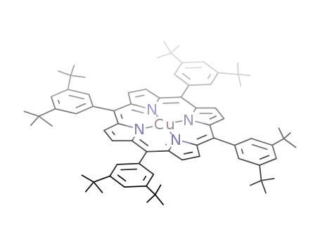 Molecular Structure of 146164-93-4 ([5,10,15,20-tetrakis(3',5'-di-tert-butylphenyl)porphyrinato]copper(II))