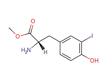 Molecular Structure of 70277-02-0 (3-Iodo-L-tyrosine methyl ester)