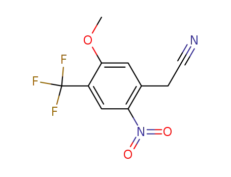 Molecular Structure of 178896-77-0 (2-(4-(trifluoromethyl)-2,5-dimethoxyphenyl)acetonitrile)