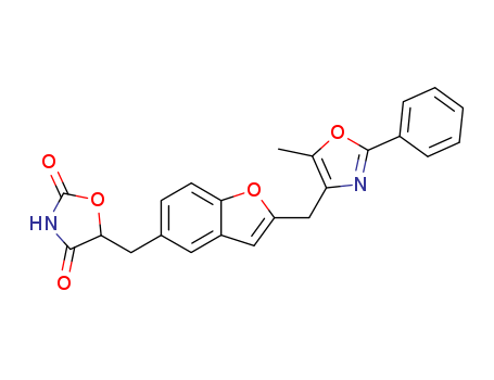 132646-45-8,2,4-Oxazolidinedione,5-[[2-[(5-methyl-2- phenyl-4-oxazolyl)methyl]-5-benzofuranyl]- methyl]- ,