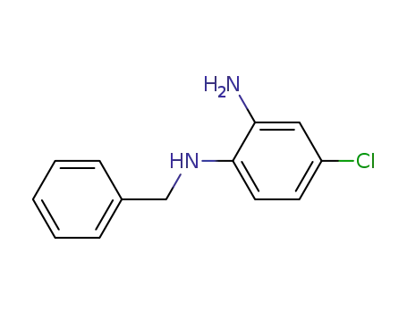Molecular Structure of 39235-92-2 (N*1*-BENZYL-4-CHLORO-BENZENE-1,2-DIAMINE)
