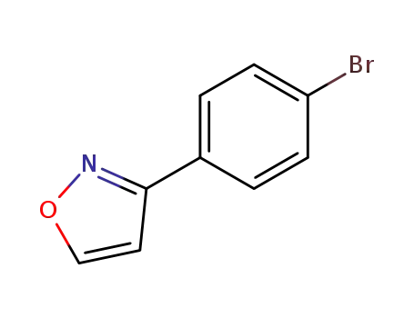 Molecular Structure of 13484-04-3 (3-(4-BROMOPHENYL)ISOXAZOLE)