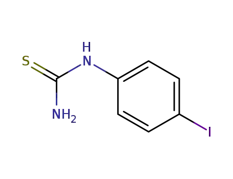 Molecular Structure of 18879-80-6 (1-(4-IODOPHENYL)-2-THIOUREA)
