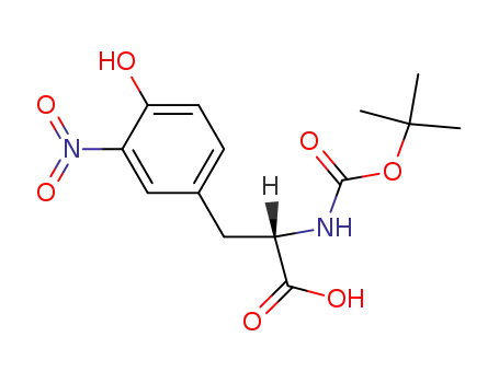 Molecular Structure of 5575-03-1 (BOC-3-NITRO-L-TYROSINE)