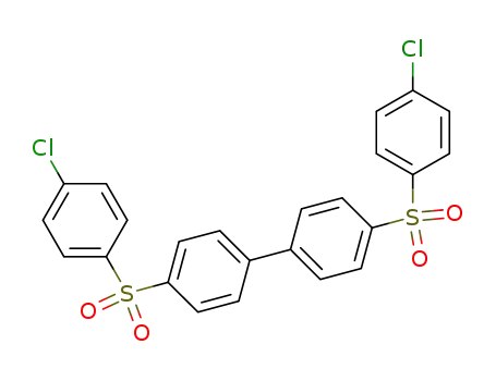 Molecular Structure of 22287-56-5 (4,4'-Bis(4-chlorophenyl)sulfonyl-1,1'-biphenyl)