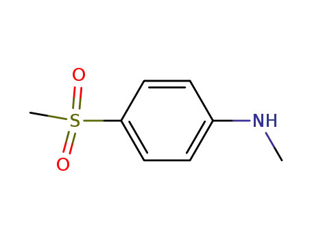 Molecular Structure of 119871-25-9 ((4-METHANESULFONYL-PHENYL)-METHYL-AMINE)