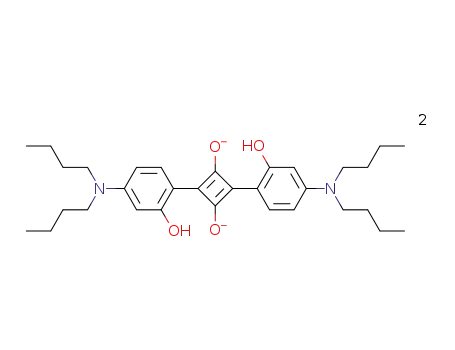 Molecular Structure of 87286-91-7 (bis(4-di-n-butylamino-2-hydroxyphenyl)squaraine)