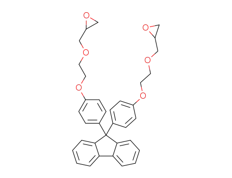 Molecular Structure of 259881-39-5 (9,9-Bis[4-(2-oxiranemethyloxyethyloxy)phenyl]fluorene)