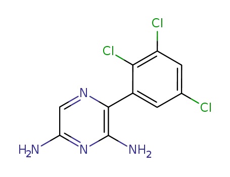 Molecular Structure of 212778-82-0 (2,6-DIAMINO-3-(2,3,5-TRICHLOROPHENYL)-PYRAZINE)