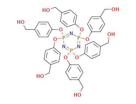 49864-98-4,1,1,3,3,5,5-hexakis(4-(hydroxymethyl)phenoxy)cyclotriphosphazene,1,1,3,3,5,5-hexakis(4-(hydroxymethyl)phenoxy)cyclotriphosphazene