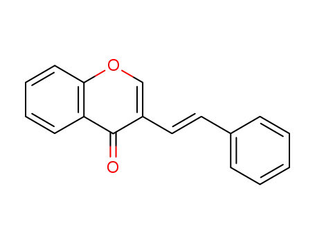 Molecular Structure of 115237-37-1 (4H-1-Benzopyran-4-one, 3-[(1E)-2-phenylethenyl]-)