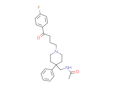 Acetamide,N-[[1-[4-(4-fluorophenyl)-4-oxobutyl]-4-phenyl-4-piperidinyl]methyl]- cas  807-31-8