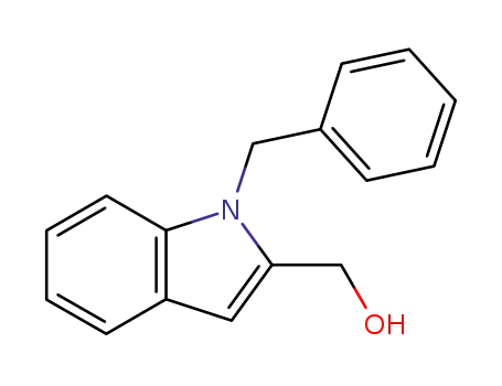 Molecular Structure of 187264-03-5 (1-PHENYLMETHYL-1H-INDOLE-2-METHANOL)