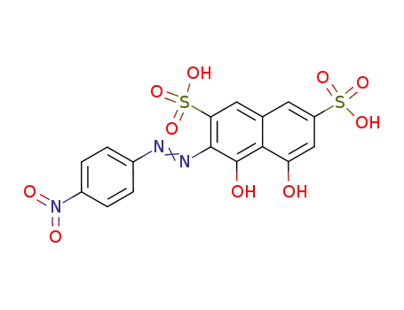Molecular Structure of 4682-47-7 (4,5-dihydroxy-3-(4-nitrophenyl)azo-naphthalene-2,7-disulfonic acid)