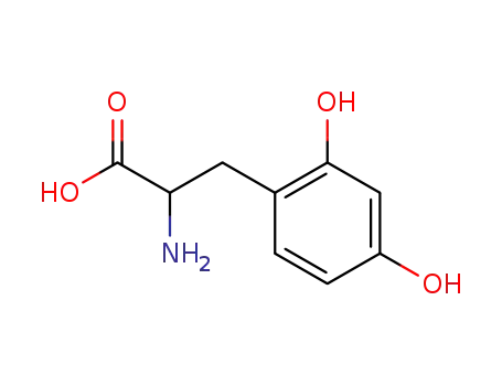 Molecular Structure of 24146-06-3 (2,4-dihydroxyphenylalanine)