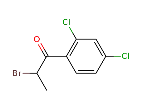 Molecular Structure of 92821-93-7 (2-bromo-2-4-dichloropropiophenone)