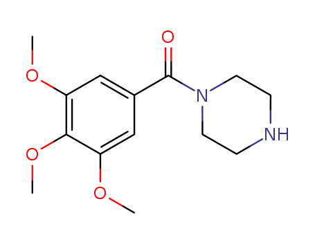 Molecular Structure of 964-65-8 (Piperazine, 1-(3,4,5-trimethoxybenzoyl)-)