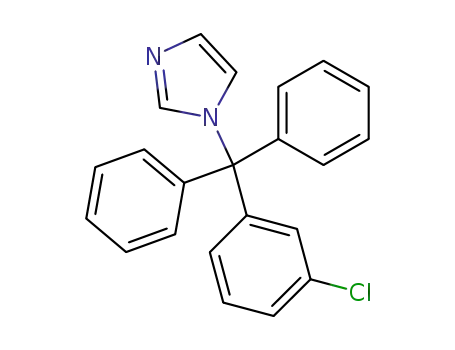 Molecular Structure of 23593-76-2 (1H-Imidazole, 1-[(3-chlorophenyl)diphenylmethyl]-)
