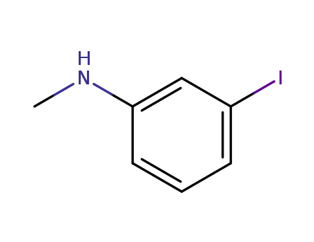 Molecular Structure of 61829-42-3 (3-Iodo-N-Methyl-benzenaMine)