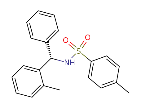 Molecular Structure of 738626-20-5 ((S)-N-[(2-methylphenyl)phenylmethyl]-4-methylbenzenesulfonamide)