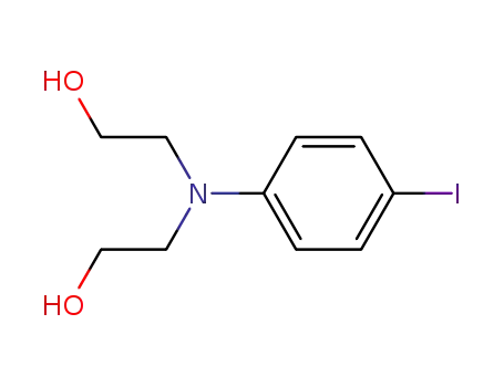 Molecular Structure of 60758-38-5 (Ethanol,2,2'-[(4-iodophenyl)imino]bis-)