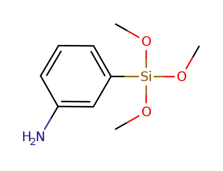 Molecular Structure of 70411-42-6 (m-Aminophenyltrimethoxysilane)
