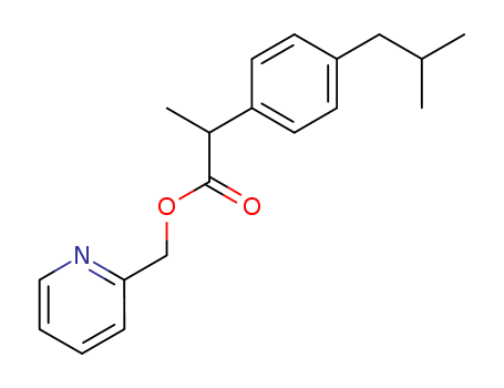 64622-45-3,2-pyridylmethyl 2-(4-isobutylphenyl)propionate,Ibuprofen piconol;Pimeprofen;Staderm;U 75630;Vesicum;