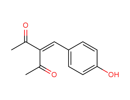 Molecular Structure of 17792-58-4 (3-(4-hydroxybenzylidene)pentane-2,4-dione)