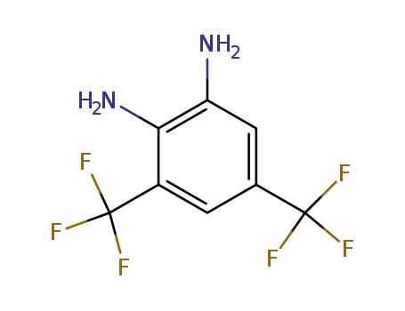 Molecular Structure of 367-65-7 (3,5-bis(trifluoromethyl)-1,2-diaminobenzene)