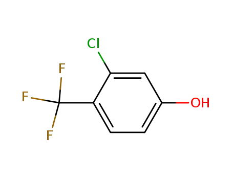 Molecular Structure of 37900-81-5 (3-Chloro-4-trifluoromethylphenol)