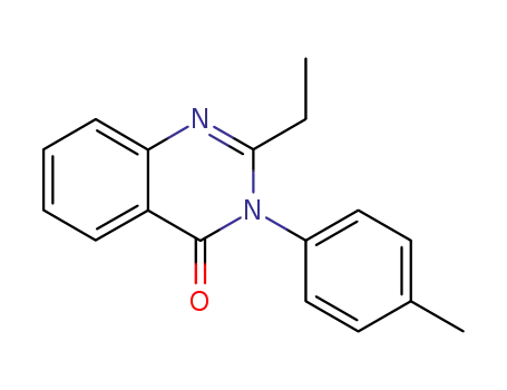 Molecular Structure of 50498-61-8 (4(3H)-Quinazolinone, 2-ethyl-3-(4-methylphenyl)-)
