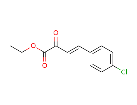 Molecular Structure of 145784-33-4 (3-Butenoic acid, 4-(4-chlorophenyl)-2-oxo-, ethyl ester, (3E)-)