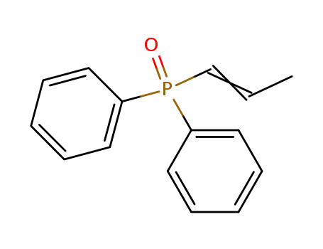Molecular Structure of 4252-89-5 (diphenyl[(1E)-prop-1-en-1-yl]phosphane oxide)