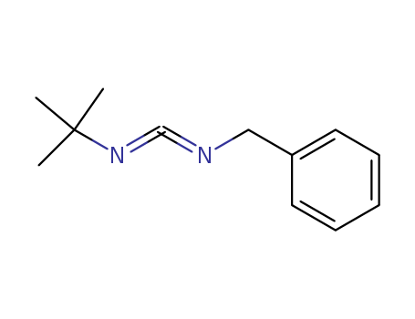 Molecular Structure of 1205-86-3 (Benzenemethanamine, N-[(1,1-dimethylethyl)carbonimidoyl]-)